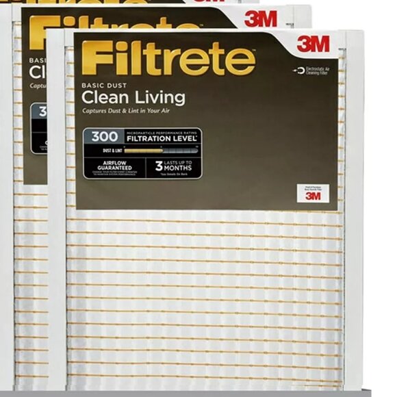 Filtrete 16x25x1 Air Filter, MPR 300 MERV 5, Clean Living Dust Reduction, 6Pcs - Picture 3 of 3